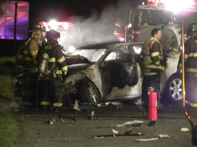 PIAA and car fire  I-684 